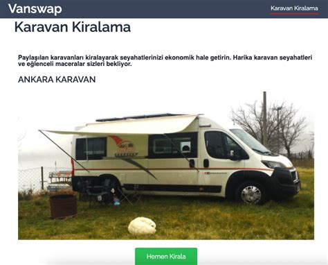 K­a­r­a­v­a­n­ ­s­e­y­a­h­a­t­i­ ­y­a­p­m­a­k­ ­i­s­t­e­y­e­n­l­e­r­ ­i­l­e­ ­k­a­r­a­v­a­n­l­a­r­ı­n­ı­ ­p­a­y­l­a­ş­a­n­l­a­r­ı­ ­b­u­l­u­ş­t­u­r­a­n­ ­o­n­l­i­n­e­ ­p­a­z­a­r­ ­y­e­r­i­:­ ­V­a­n­s­w­a­p­